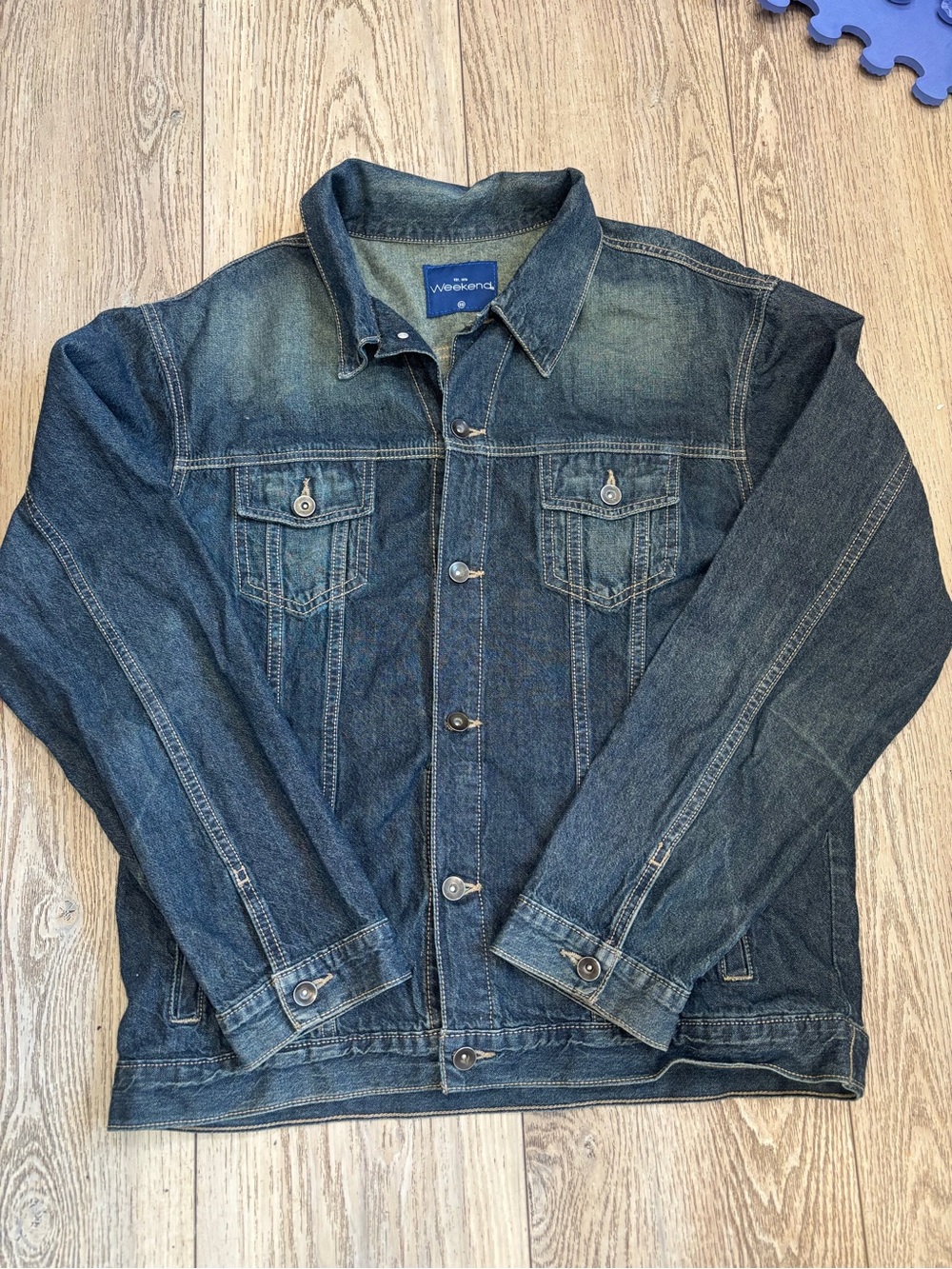 Weekend Est. 1976 Denim Jacket Size EG Faded Wash